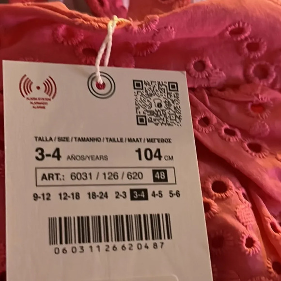 ZARA Kids | Pink | EMBROIDERED ROMPER - Picture 6 of 9